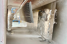 X-Wing Passive Chilled Beam powdercoating