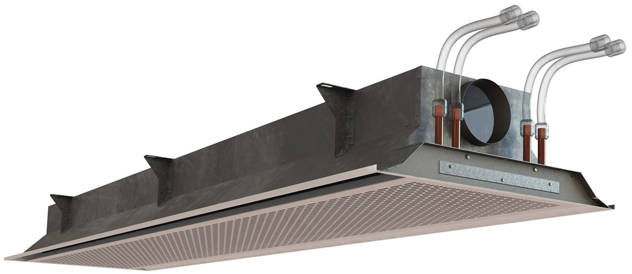 Render of the Eco™ healthcare active chilled beam supplied inside Ulster Hospital Render of the Eco™ healthcare active chilled beam supplied inside Ulster Hospital