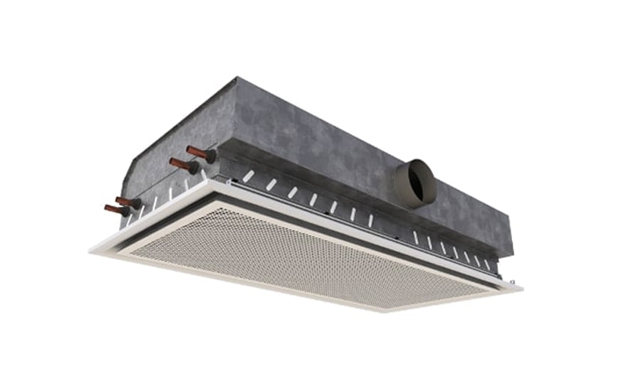 Image showing a render of the Halo Active Chilled Beam from Frenger Systems Halo Active Chilled Beam render
