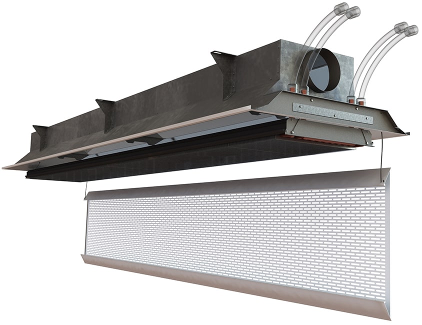 Product render of Frenger's Eco Healthcare Active Chilled Beam Eco Healthcare Chilled Beam