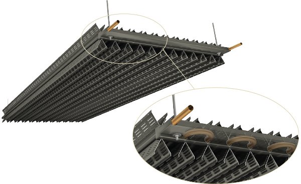 Product render of Frenger's Passive Chilled Beam Passive Chilled Beam Product Render