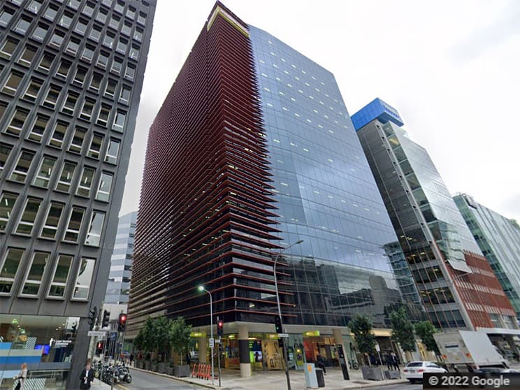 Google streetview showing the outside of 50 Flinders Street in Adelaide 50 Flinders Street