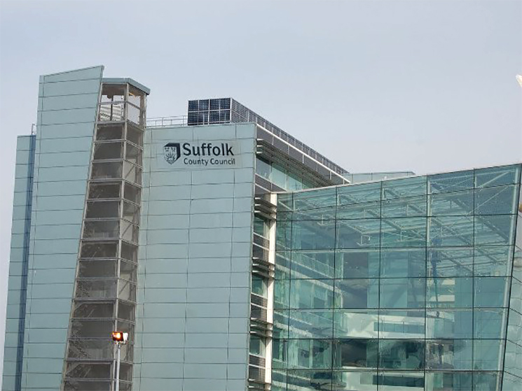 Image showing the outside of the Suffolk County Council building in Ipswich Suffolk County Council