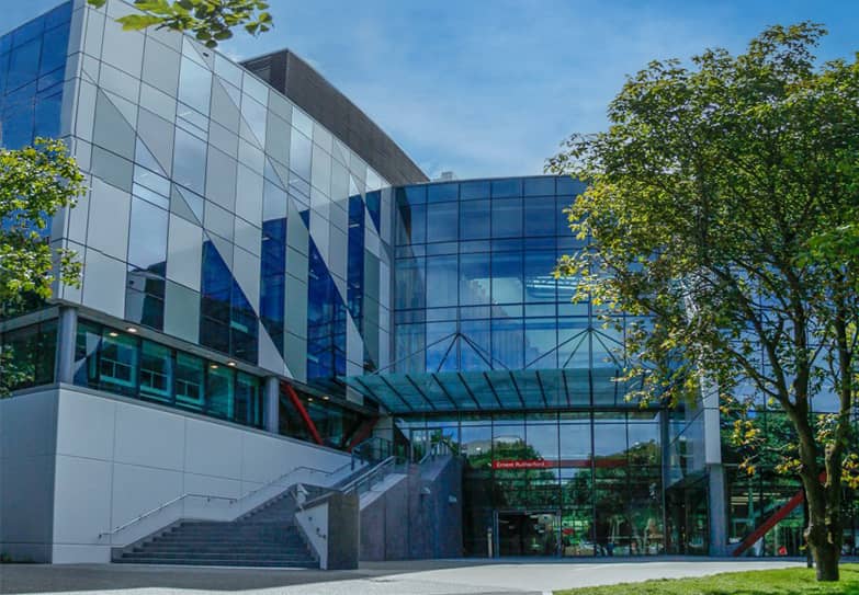 Main image showing the outside of the University of Canterbury RRSIC University of Canterbury